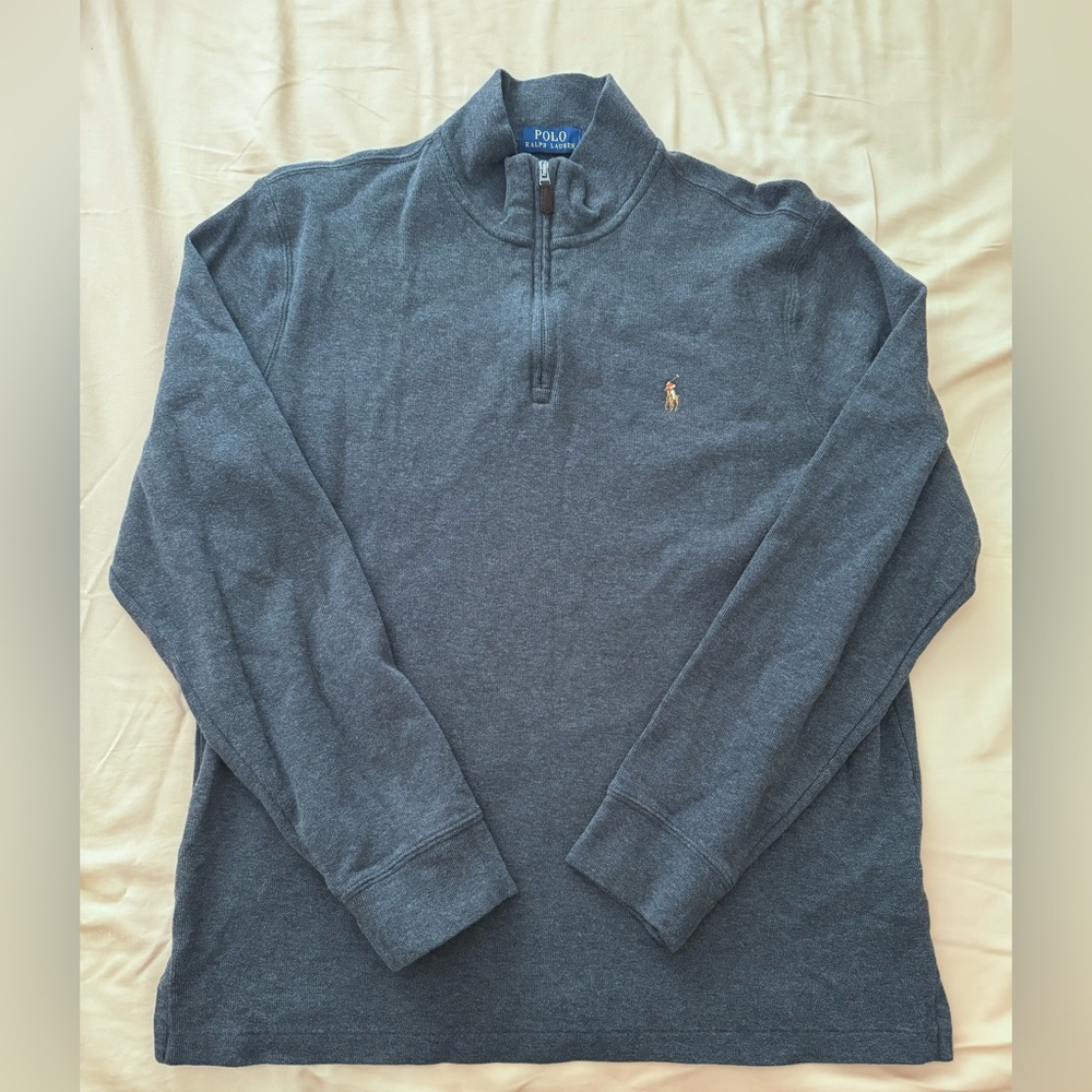 Polo Ralph Lauren 1/4 Zip Up Long Sleeve Sweater